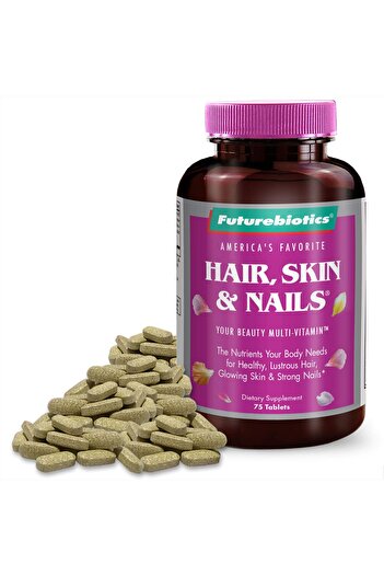 Futurebiotics Hair, Skin, & Nails Beauty Multivitamin, 75 Tablets