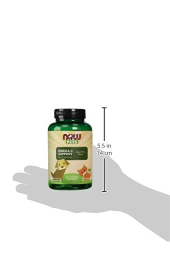 Now Foods Pet Health, Omega 3 Supplement, Formulated for Cats & Dogs, NASC Certified, 180 Softgels