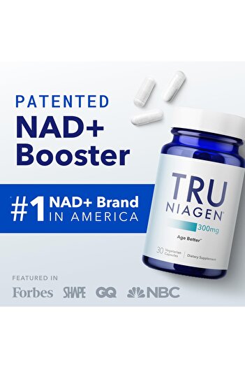 TRU NIAGEN NAD Supplement for Anti-Aging, 300mg Niagen, 30 Servings | Supports Energy, Brain, Muscle | NR