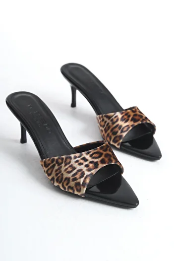 MARSEDO Women's Thin Heeled Pointed Toe Daily Slippers Giza