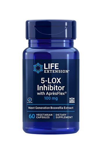 Life Extension 5-LOX Inhibitor with AprèsFlex®, 100 mg Boswellia, Supports Joint & Arterial Health, 60 Capsules