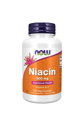 Now Foods Niacin (Vitamin B-3) 500 mg, Essential B-Group Vitamin, 100 Capsules