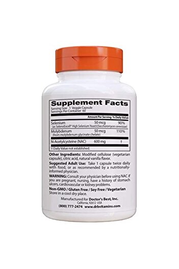 Doctor's Best DOCTORS BEST Best Nac Detox Regulators, 60 CT
