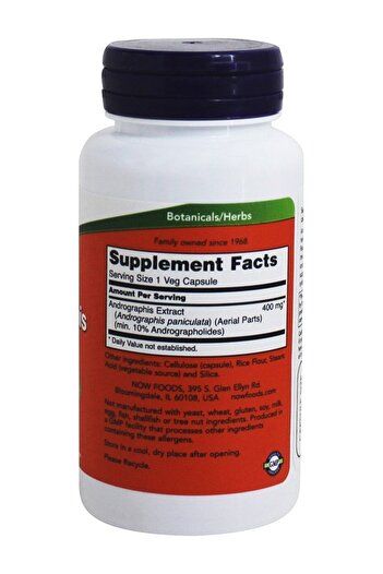 Now Foods Andrographis Extract, 400 mg, 90 Vcaps