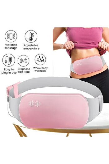 COOYA Electric Heating Pad, Waist Belt Device, 3 Temperature,6 Massage Modes, for pain relief