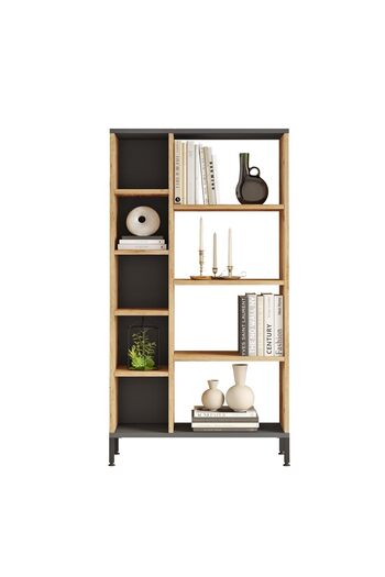 Home Canvas Royal Book Shelf Pine and Grey
