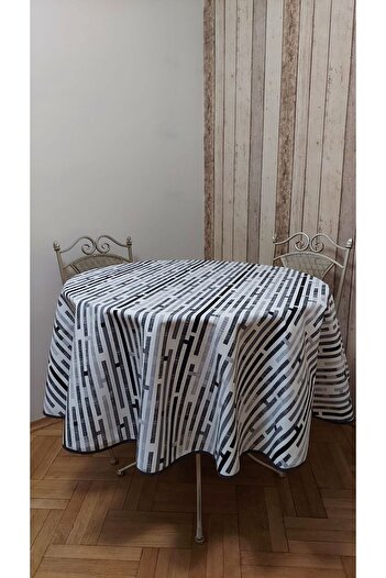 gonk Round, Duck (Liquid Pusher, Stain-Resistant) Fabric, Tablecloth