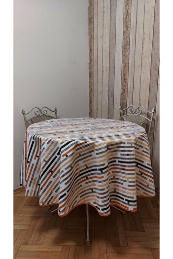 gonk Round, Duck (Liquid Pusher, Stain-Resistant) Fabric, Tablecloth