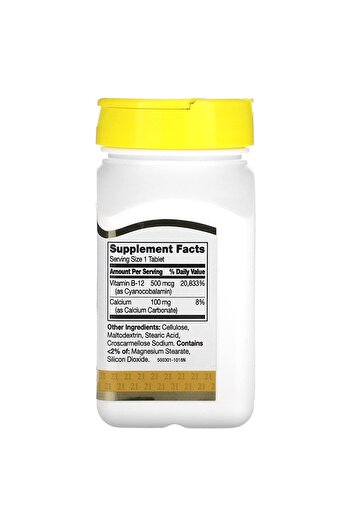 21st Century Vitamin B-12 500 mcg 110 Tabs
