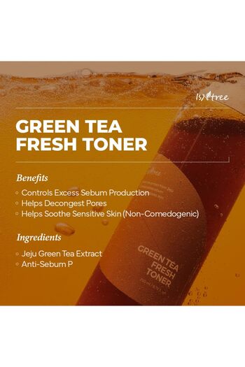 Isntree Green Tea Fresh Toner 200ml | Korean Skincare for Oily Skin | Sebum Control