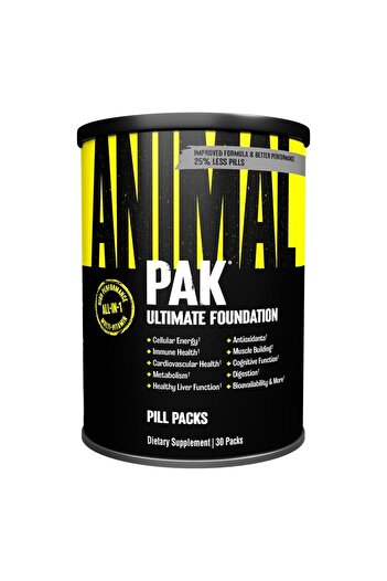 Animal Pak - Daily Multivitamin for Men & Women - Zinc, Vitamins C, B, D, Amino Acids - 30 Count