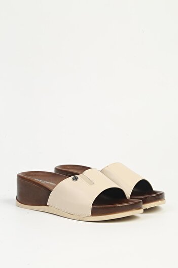 Pierre Cardin Cream - Women's Slippers, Pc-7421 Model
