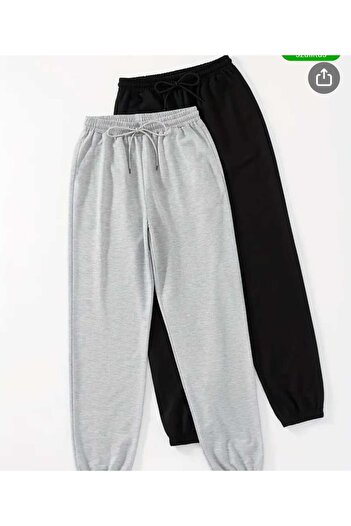 yg ydn giyim Γκρι-Μαύρο Jogger Leg Unisex