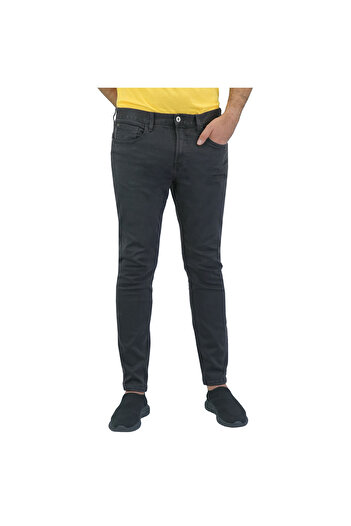 Giordano Men's Cotton Spandex Denim Low Rise Skinny Fit Tapered Jeans
