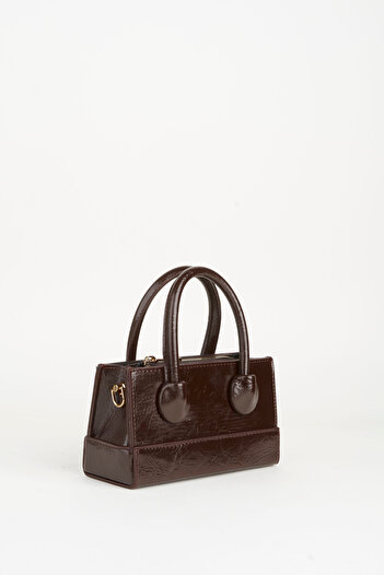 Vivaq Women's Bitter Brown Mini Size Design Adjustable Chain Strap Zipper Closure Hand Arm and Shoulder Bag