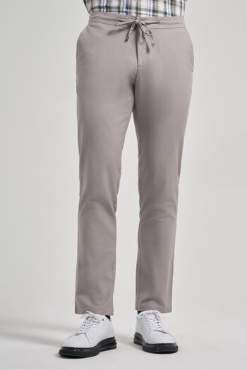 İmza Кам'яного кольору бавовняні штани з кишенями з боків Casual Comfort Fit Jogger 1003250110