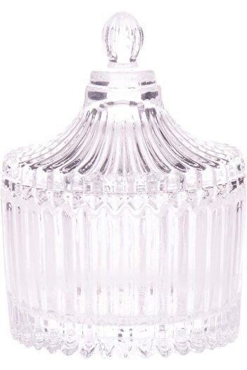 AKDC Glass Candy Pot L(6Cm) Xw(6Cm) Xh(9Cm) Transparent