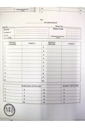İKRACENTER Case -Lawyer-Baro File-White-50 Li