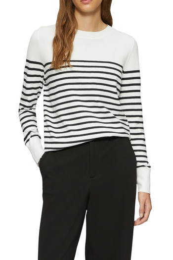 s.Oliver Pulover tricotat, casual, decolteu, dungi