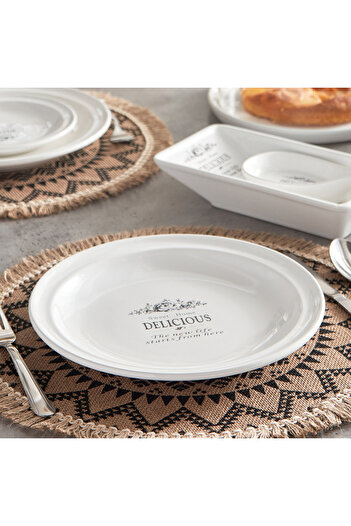 erorex Sweet Home Ceramic Dinner Plate - 26 cm