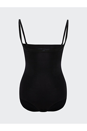 LC Waikiki Lcw Dream Black Straight Strap Women's Bodysuit Corset