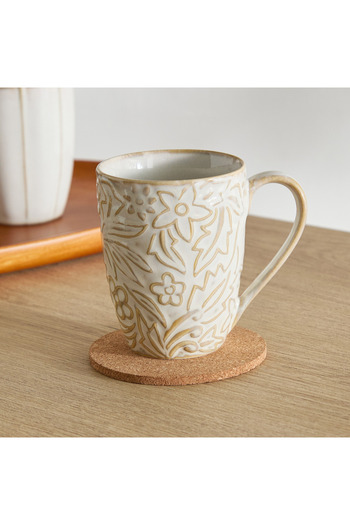 erorex Donna Flower Emboss Mug - 300 ml