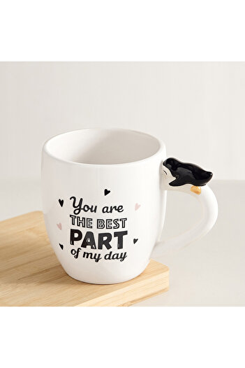 erorex Cypher Ceramic Penguin Decal Mug - 400 ml