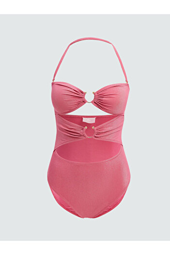 LC Waikiki Lcw Dream Pink Shiny Look Women's Swimsuit