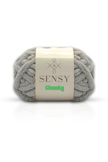 SENSY   Chunky Hand Knitting Yarn Gray Color, 200 Gr