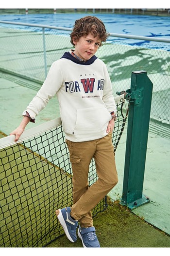MAYORAL Boy's Cargo Pants with Pockets Brown
