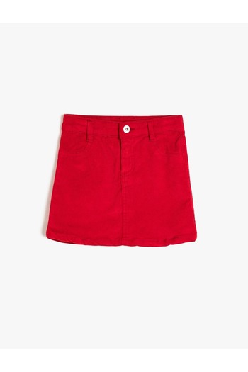 vyloo Girl's Short Linen Skirt, April 23 Skirt
