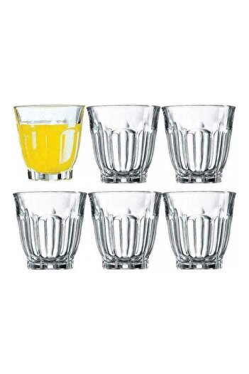 ALMUFARREJ 6-Piece Glass Tea Cup Set Clear 240ml