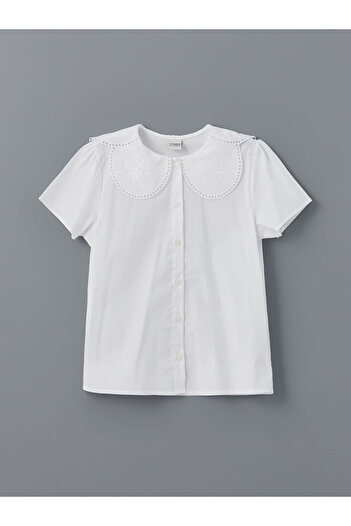 LC Waikiki New Season Baby Collar Floral Girl's Shirt - S5An94Z4
