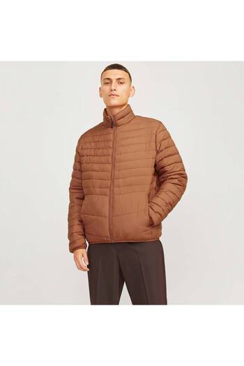 Jack & Jones Ανδρικό καφέ παλτό State Packable (12256985-MB)