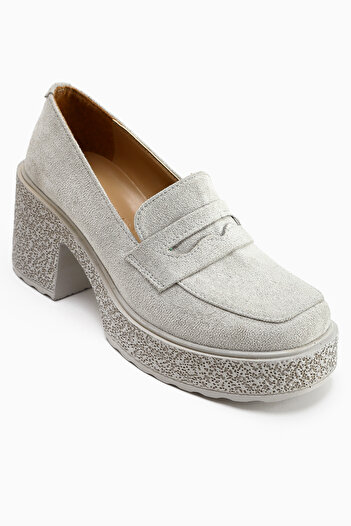 Limoya Boi Gray Suede Platform Casual Women's Shoes