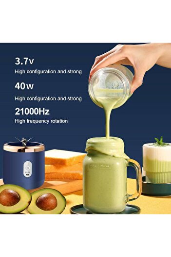 Zigver 6 Bıçakları Taşınabilir Sıkacağı Küçük Elektrikli Meyve Otomatik Smoothie Blenderı Mutfak Robotu Mey