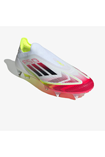 adidas F50 Elite Laceless Soft Ground Men's White Turf Soccer Shoes