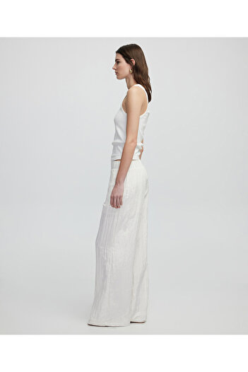 İpekyol Textured Wide Leg Fit Pants