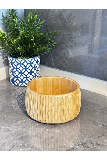 Janset Bamboo Bowl Bowl - Salad, Chips, Appetizer, Bread and Fruit Presents