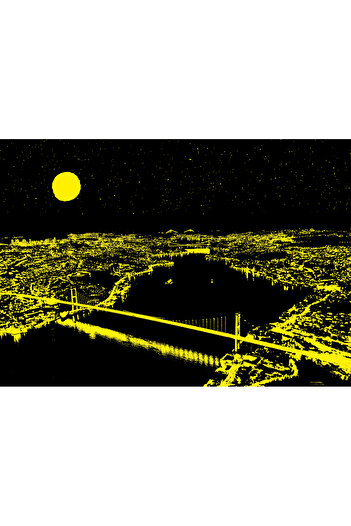 Art Puzzle Three Bridges, Bosphorus 1000 Piece Neon Puzzle