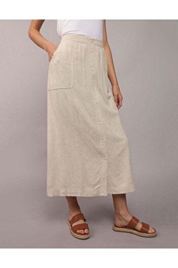 AMERICAN EAGLE AE Button Front Midi Skirt