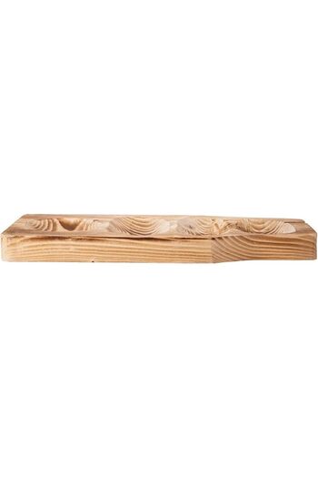 AKDC Wooden Snack Tray 16Cm X 40Cm X 3Cm Brown