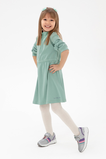 U.S. Polo Assn. Girl's Water Green Knitted Dress 50296387 -Vr048