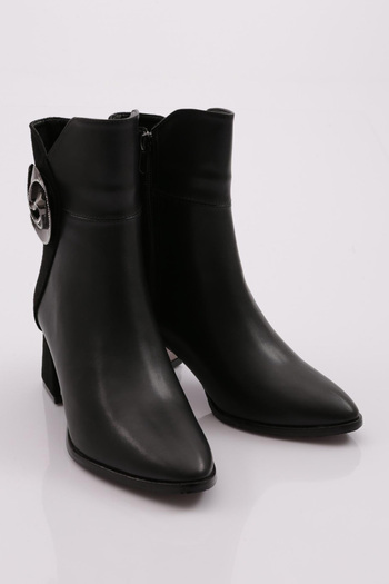 DGN Women's Heeled Boots Black 342313539
