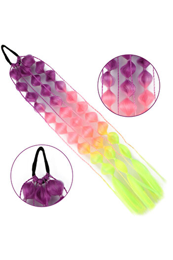 KONAK PERUK Balloon Braided Elastic Ponytail - Acm21