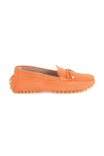 Desa Women's Orange Leather Loafer