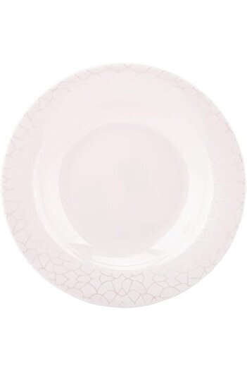 AKDC Deep Plate L(20cm) xW(20cm) xH(3cm) White Pearl