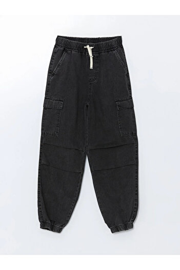LC Waikiki Boy's Cargo Jeans Pants with Elastic Waist