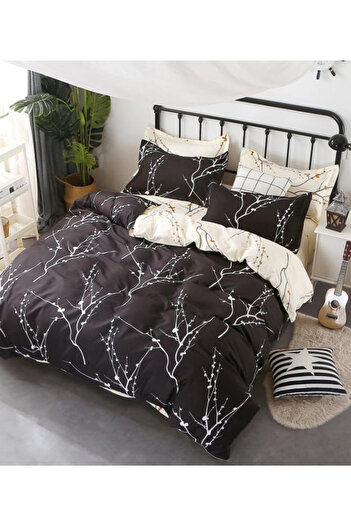 sharpdo 4-Pieces Bed Sheet Set,With 1Quilt Cover 200*230cm 1 Flat Sheet and 2 Pillowcases