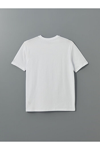 LC Waikiki Ανδρικό μπλουζάκι LCW Crew Neck με εμπριμέ χτενισμένο βαμβάκι